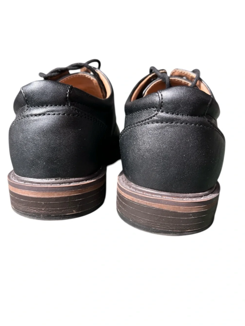 Goodfellow & Co Leo Oxford Vegan Leather Black Derby Dress Shoes Men 8
